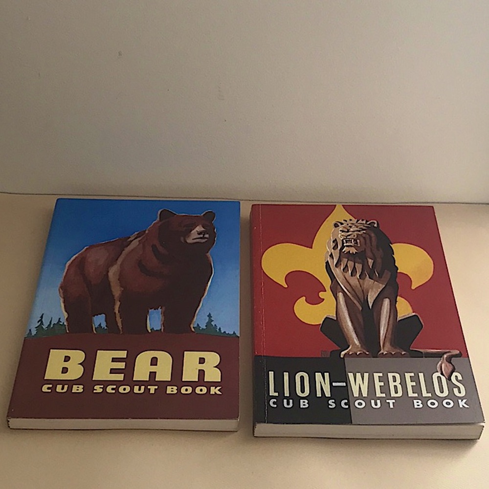 BSA Lion Webelos Bear Cub Scout books 1954